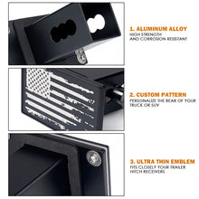 Load image into Gallery viewer, Xprite Aluminum Trailer Hitch Cover for 2" Receivers - U.S. Flag / Paw Print / X Logo - U.S. Flag Alternate Image