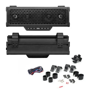 Boss Audio Systems ATV / UTV Bar Mount Soundbar - IPX5 Rated Weatherproof, Bluetooth, Amplified, 3 Inch Speakers