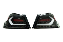 Load image into Gallery viewer, OLM Evolution Tail Lights Subaru WRX / WRX STI (2015-2021) Clear Lens / Black Base / White Bar - Default Title Alternate Image