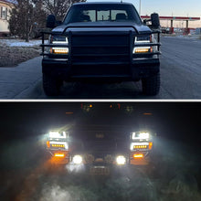 Load image into Gallery viewer, Spec-D Projector Headlights Chevy Silverado (03-07) Avalanche (02-06) DRL Headlights w/ Bumper Lights - Black - Default Title Alternate Image