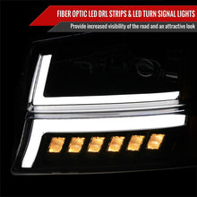 Load image into Gallery viewer, Spec-D Projector Headlights Chevy Silverado (03-07) Avalanche (02-06) DRL Headlights w/ Bumper Lights - Black - Default Title Alternate Image
