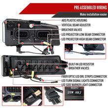 Load image into Gallery viewer, Spec-D Projector Headlights Chevy Silverado (03-07) Avalanche (02-06) DRL Headlights w/ Bumper Lights - Black - Default Title Alternate Image
