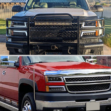 Load image into Gallery viewer, Spec-D Projector Headlights Chevy Silverado (03-07) Avalanche (02-06) DRL Headlights w/ Bumper Lights - Black - Default Title Alternate Image