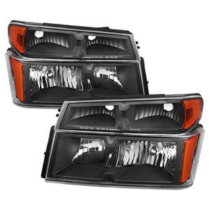 Spec-D OEM Replacement Headlights Chevy Colorado / GMC Canyon (04-12) Black or Chrome