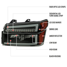Load image into Gallery viewer, Spec-D OEM Replacement Headlights Colorado / Canyon (04-12) Sequential Turn Signal w/ LED Bar Alternate Image