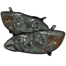 Load image into Gallery viewer, Spec-D OEM Replacement Headlights Toyota Corolla (03-08) Matte Black or Chrome Housing w/ Clear or Smoke Lens - Chrome w/ Light Smoked Lens Alternate Image