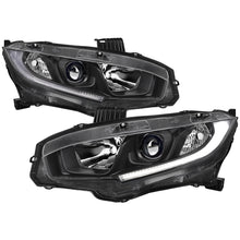 Load image into Gallery viewer, Spec-D Projector Headlights Honda Civic (2016-2021) OEM Factory Style w/ LED Strip Alternate Image
