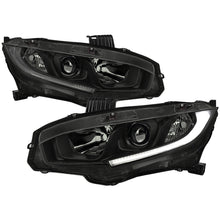 Load image into Gallery viewer, Spec-D Projector Headlights Honda Civic (2016-2021) OEM Factory Style w/ LED Strip Alternate Image