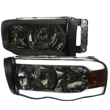 Load image into Gallery viewer, Spec-D Headlights Ram 1500 (02-05) Ram 2500/3500 (03-05) DRL LED Tube - Black / Chrome / Smoked Alternate Image