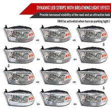Load image into Gallery viewer, Spec-D Crystal Headlights RAM 1500 (09-18) RAM Classic (19-21) RAM 2500 3500 (10-18) RAM Factory-Style / LED Upgrade Headlights w/ Multiple Variations Alternate Image