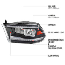 Load image into Gallery viewer, Spec-D Crystal Headlights RAM 1500 (09-18) RAM Classic (19-21) RAM 2500 3500 (10-18) RAM Factory-Style / LED Upgrade Headlights w/ Multiple Variations Alternate Image