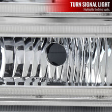 Load image into Gallery viewer, Spec-D Headlights Ford F250 / F350/ F450 / F550 Super Duty (2005-2007) OE Style w/ Dual LED C-Bar - Chrome or Black Alternate Image