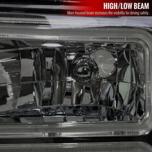 Load image into Gallery viewer, Spec-D Headlights Ford F250 / F350/ F450 / F550 Super Duty (2005-2007) OE Style w/ Dual LED C-Bar - Chrome or Black Alternate Image