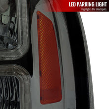 Load image into Gallery viewer, Spec-D Headlights Ford F250 / F350/ F450 / F550 Super Duty (2005-2007) OE Style w/ Dual LED C-Bar - Chrome or Black Alternate Image