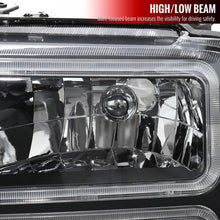 Load image into Gallery viewer, Spec-D Headlights Ford F250 / F350/ F450 / F550 Super Duty (2005-2007) OE Style w/ Dual LED C-Bar - Chrome or Black Alternate Image