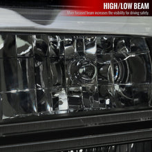 Load image into Gallery viewer, Spec-D Headlights Ford F250 / F350/ F450 / F550 Super Duty (2005-2007) OE Style w/ Dual LED C-Bar - Chrome or Black Alternate Image