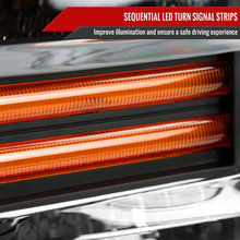 Load image into Gallery viewer, Spec-D Headlights Ford F250 / F350/ F450 / F550 Super Duty (2008-2010) OE Style w/ LED Sequential Signal - Chrome or Black Alternate Image