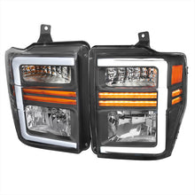 Load image into Gallery viewer, Spec-D Headlights Ford F250 / F350/ F450 / F550 Super Duty (2008-2010) OE Style w/ LED Sequential Signal - Chrome or Black Alternate Image