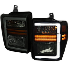 Load image into Gallery viewer, Spec-D Headlights Ford F250 / F350/ F450 / F550 Super Duty (2008-2010) OE Style w/ LED Sequential Signal - Chrome or Black Alternate Image
