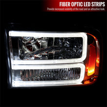 Load image into Gallery viewer, Spec-D Headlights Ford F250 / F350 / F450/ F550 Superduty (99-04) Excursion (00-04) Euro Style OEM Replacement w/ Black or Chrome Housing Alternate Image