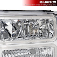 Load image into Gallery viewer, Spec-D Headlights Ford F250 / F350 / F450/ F550 Superduty (99-04) Excursion (00-04) Euro Style OEM Replacement w/ Black or Chrome Housing Alternate Image