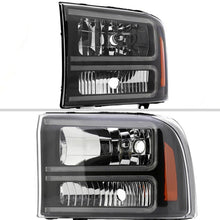 Load image into Gallery viewer, Spec-D Headlights Ford F250 / F350 / F450/ F550 Superduty (99-04) Excursion (00-04) Euro Style OEM Replacement w/ Black or Chrome Housing Alternate Image