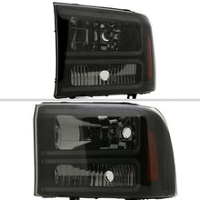 Load image into Gallery viewer, Spec-D Headlights Ford F250 / F350 / F450/ F550 Superduty (99-04) Excursion (00-04) Euro Style OEM Replacement w/ Black or Chrome Housing Alternate Image