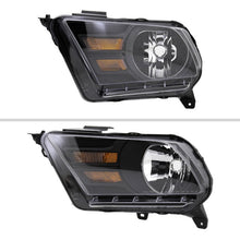 Load image into Gallery viewer, Spec-D OEM Replacement Headlights Ford Mustang S197 (10-14) Factory Style Matte Black Housing w/ Smoke or Clear Lens Alternate Image