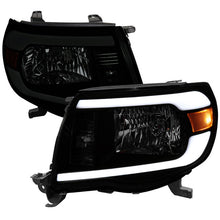 Load image into Gallery viewer, Spec-D Projector Headlights Toyota Tacoma (05-11) LED C-Bar DRL - Black - Black w/ Smoked Lens Alternate Image