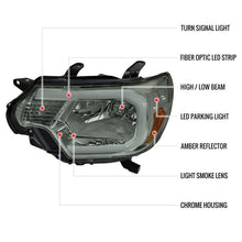 Load image into Gallery viewer, Spec-D OEM Replacement Headlights Toyota Tacoma (12-15) OE Style or LED Bar - Black / Smoke / Chrome - Black w/ Clear Lens Alternate Image
