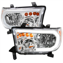 Load image into Gallery viewer, Spec-D Headlights Toyota Tundra (07-13) Sequoia (08-17) OE Style w/ LED Tube &amp; LED Turn Signal  - Chrome or Black Alternate Image