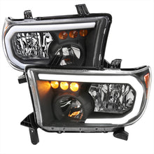 Load image into Gallery viewer, Spec-D Headlights Toyota Tundra (07-13) Sequoia (08-17) OE Style w/ LED Tube &amp; LED Turn Signal  - Chrome or Black Alternate Image
