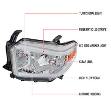 Load image into Gallery viewer, Spec-D Headlights Toyota Tundra (2014–2021) OE Style w/ LED Bar - Chrome or Black w/ Clear or Smoke Lens Alternate Image