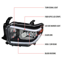 Load image into Gallery viewer, Spec-D Headlights Toyota Tundra (2014–2021) OE Style w/ LED Bar - Chrome or Black w/ Clear or Smoke Lens Alternate Image