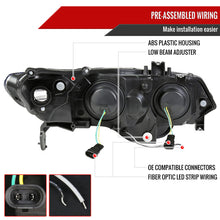 Load image into Gallery viewer, Spec-D Projector Headlights Honda Civic Coupe (06-11) DRL LED - Black or Chrome Alternate Image