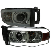 Load image into Gallery viewer, Spec-D Headlights Ram 1500 (02-05) Ram 2500/3500 (03-05) DRL LED Tube - Black / Chrome / Smoked - Projector Headlights / Chrome / Smoked Alternate Image