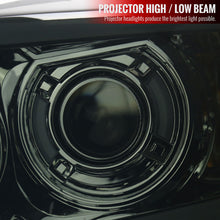 Load image into Gallery viewer, Spec-D Projector Headlights Dodge RAM 1500 / 2500 / 3500 (2006-2009) LED Bar - Black or Chrome - Chrome / Smoke Alternate Image