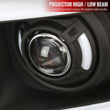Load image into Gallery viewer, Spec-D Projector Headlights Dodge RAM 1500 / 2500 / 3500 (2006-2009) LED Bar - Black or Chrome - Chrome / Smoke Alternate Image