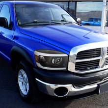 Load image into Gallery viewer, Spec-D Projector Headlights Dodge RAM 1500 / 2500 / 3500 (2006-2009) LED Bar - Black or Chrome - Chrome / Smoke Alternate Image