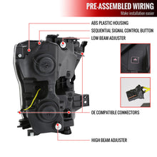 Load image into Gallery viewer, Spec-D Projector Headlights Ford F150 (15–17) w/ Switchback Sequential Turn Signals w/ White Housing &amp; Clear Lens Alternate Image