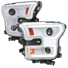 Load image into Gallery viewer, Spec-D Projector Headlights Ford F150 (15–17) w/ Switchback Sequential Turn Signals w/ White Housing &amp; Clear Lens Alternate Image