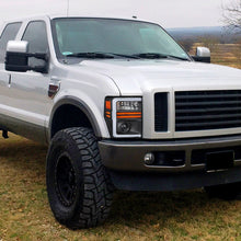 Load image into Gallery viewer, Spec-D Projector Headlights Ford F250 F350 F450 (2008-2010) Sequential LED Light Bar - Black / Chrome Alternate Image
