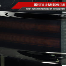 Load image into Gallery viewer, Spec-D Projector Headlights Ford F250 F350 F450 (08-09-10) LED C-Bar - Black / Smoke / Chrome - Black Housing / Clear Lens Alternate Image