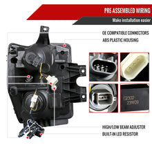 Load image into Gallery viewer, Spec-D Projector Headlights Ford F250 F350 F450 (08-09-10) LED C-Bar - Black / Smoke / Chrome - Black Housing / Clear Lens Alternate Image