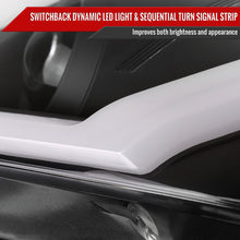 Load image into Gallery viewer, Spec-D Projector Headlights Pontiac G6 (05-10) Factory Style w/ Standard or Sequential LED - Black - Standard LED / Matte Black / Clear Alternate Image