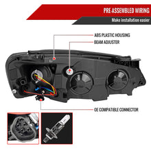 Load image into Gallery viewer, Spec-D Projector Headlights Pontiac G6 (05-10) Factory Style w/ Standard or Sequential LED - Black - Standard LED / Matte Black / Clear Alternate Image