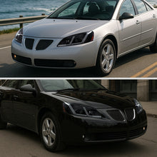 Load image into Gallery viewer, Spec-D Projector Headlights Pontiac G6 (05-10) Factory Style w/ Standard or Sequential LED - Black - Standard LED / Matte Black / Clear Alternate Image