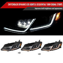 Load image into Gallery viewer, Spec-D Projector Headlights Chevy Malibu (2019-2024) Switchback w/ Sequential LED Turn Signals Alternate Image