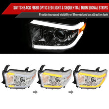 Load image into Gallery viewer, Spec-D Projector Headlights Toyota Tundra (2014-2021) w/ Switchback Sequential Turn Signal LED Bar - Black or Chrome Alternate Image