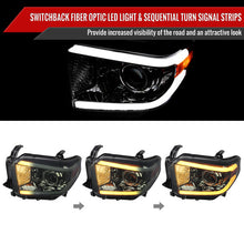 Load image into Gallery viewer, Spec-D Projector Headlights Toyota Tundra (2014-2021) w/ Switchback Sequential Turn Signal LED Bar - Black or Chrome Alternate Image